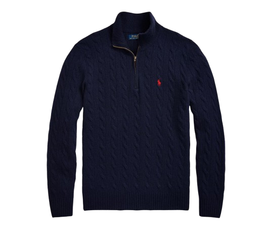 Ralph Lauren Knitted Quarter-Zip Sweater