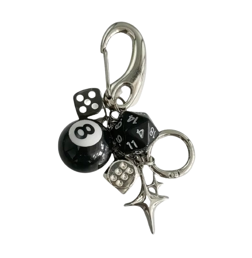 Star Dice Keychain